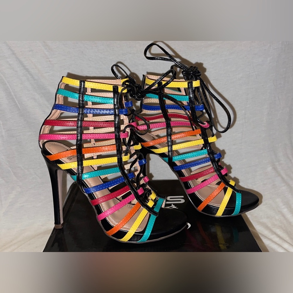 Shiekh Multicolor High Heels Size 6